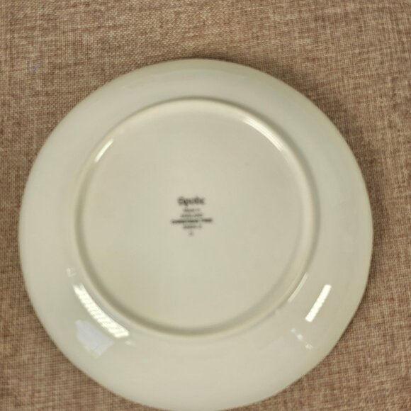 Spode Christmas Tree Round Fluted Small Dish, England. NIB Scalloped Edge - Picture 5 of 7